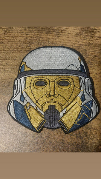 Captain Enoch - Helmet (Full colour) - Embroidered Morale Patch