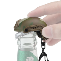 Fast Helmet keychain bottle opener