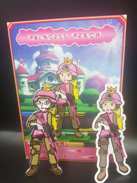 Embroidered Tactical Princess Peach Morale Patch