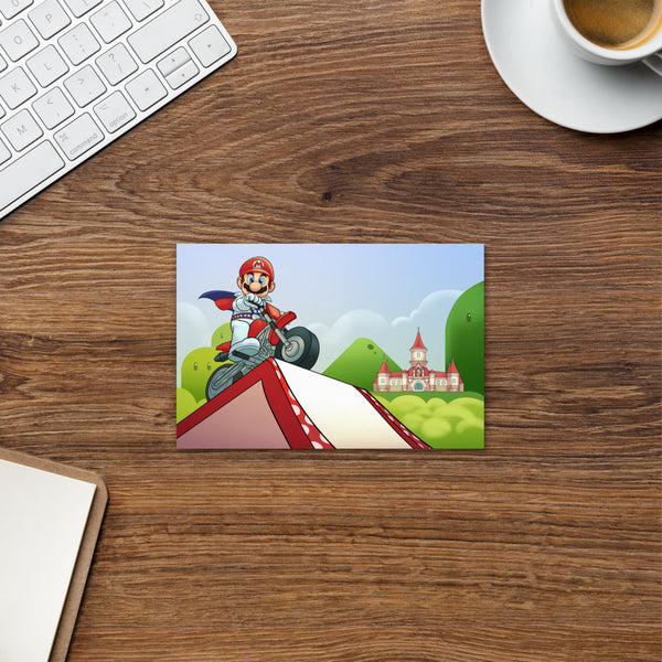 Stunt Man Mario postcard